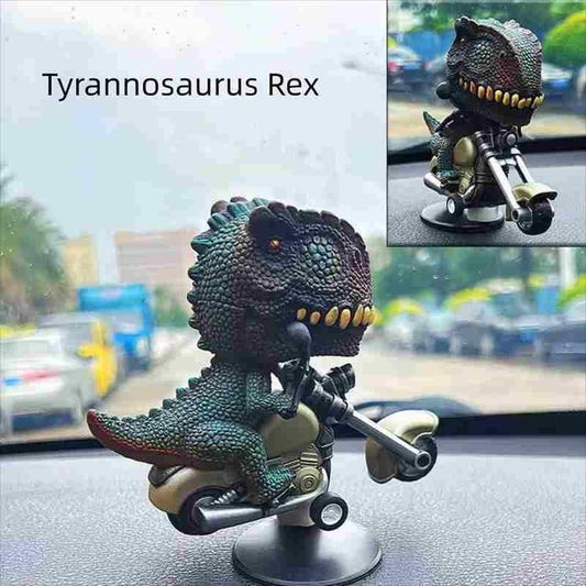 360 Rotating Dinosaur T-Rex Motobike Rider