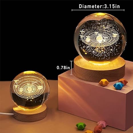 3d crystal lamp ball(assorted design)